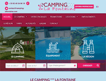 Tablet Screenshot of camping-lafontaine.com